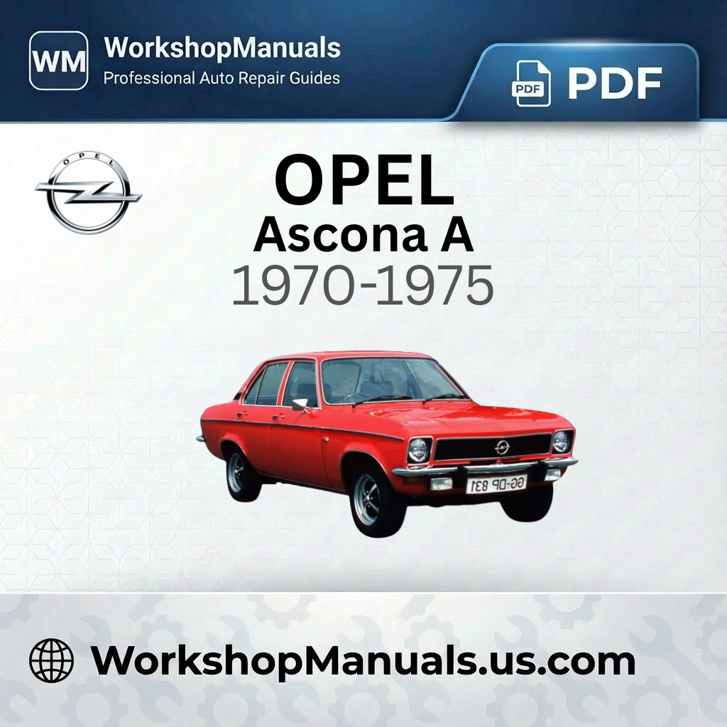 Opel Ascona A 1970-1975 Workshop Service Repair Manual PDF Download