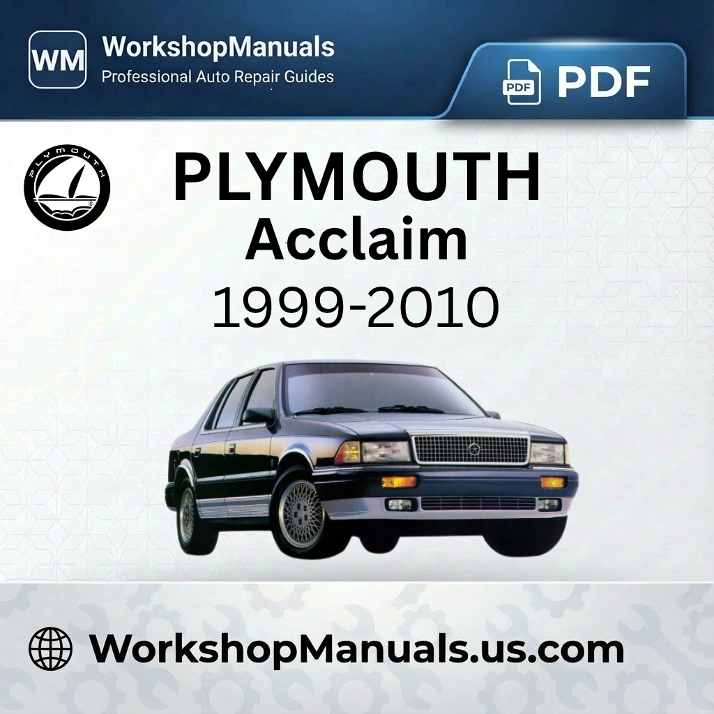 Plymouth Acclaim 1989-1995 Workshop Repair Manual Download PDF