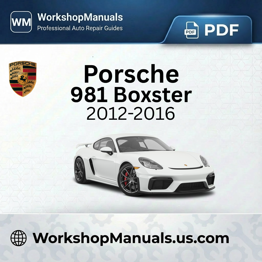 Porsche 981 Cayman Workshop Repair Manual PDF Download