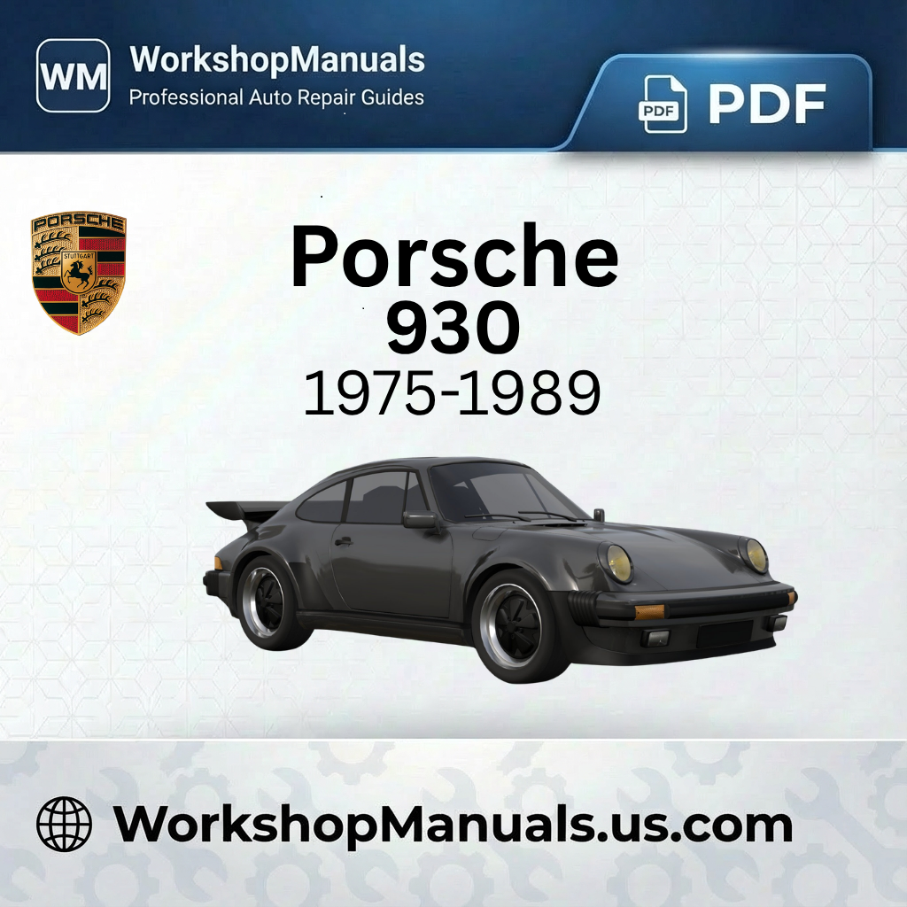 Porsche 930 911 Turbo Workshop Manual PDF (1975-1989)