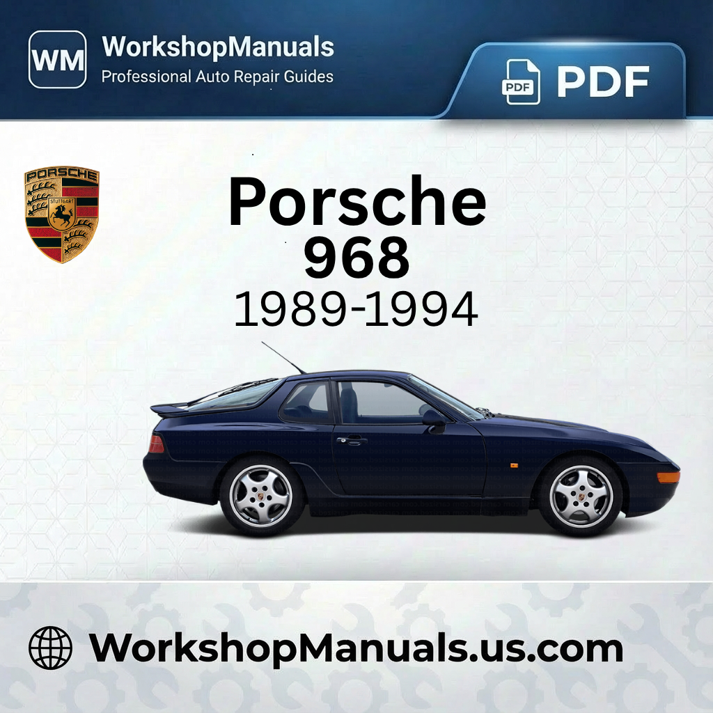 Porsche 968 Workshop Repair Manual PDF 1991-1995