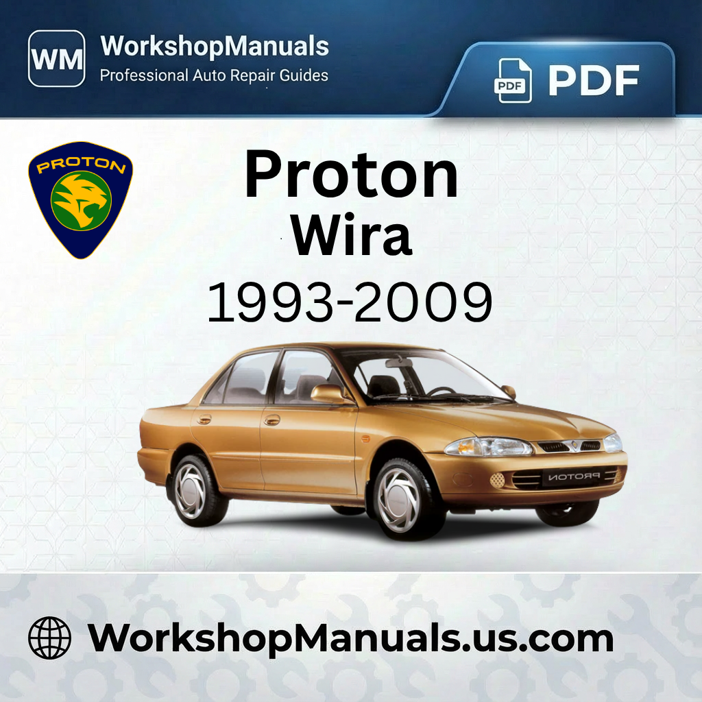 Proton Wira 1993-2009 Engine Repair Manual Download PDF