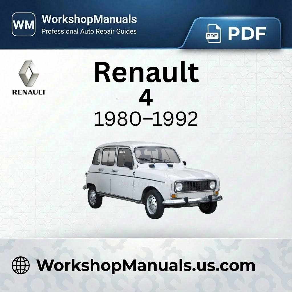 Renault 4 Workshop Manual 1980-1992