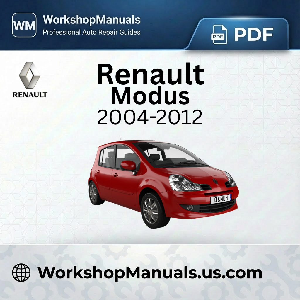 Renault Modus Workshop Manual 2004-2012