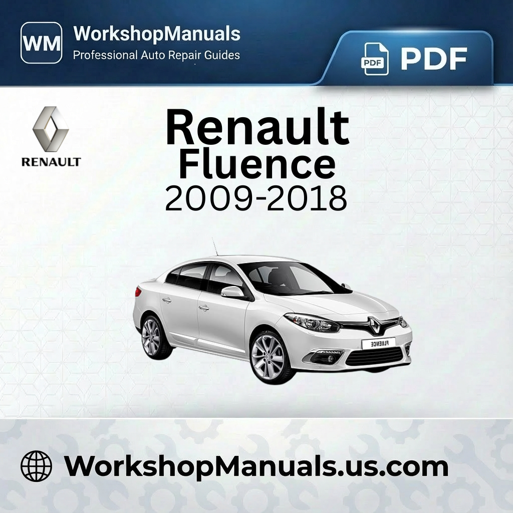 Renault Fluence Workshop Manual 2009-2018