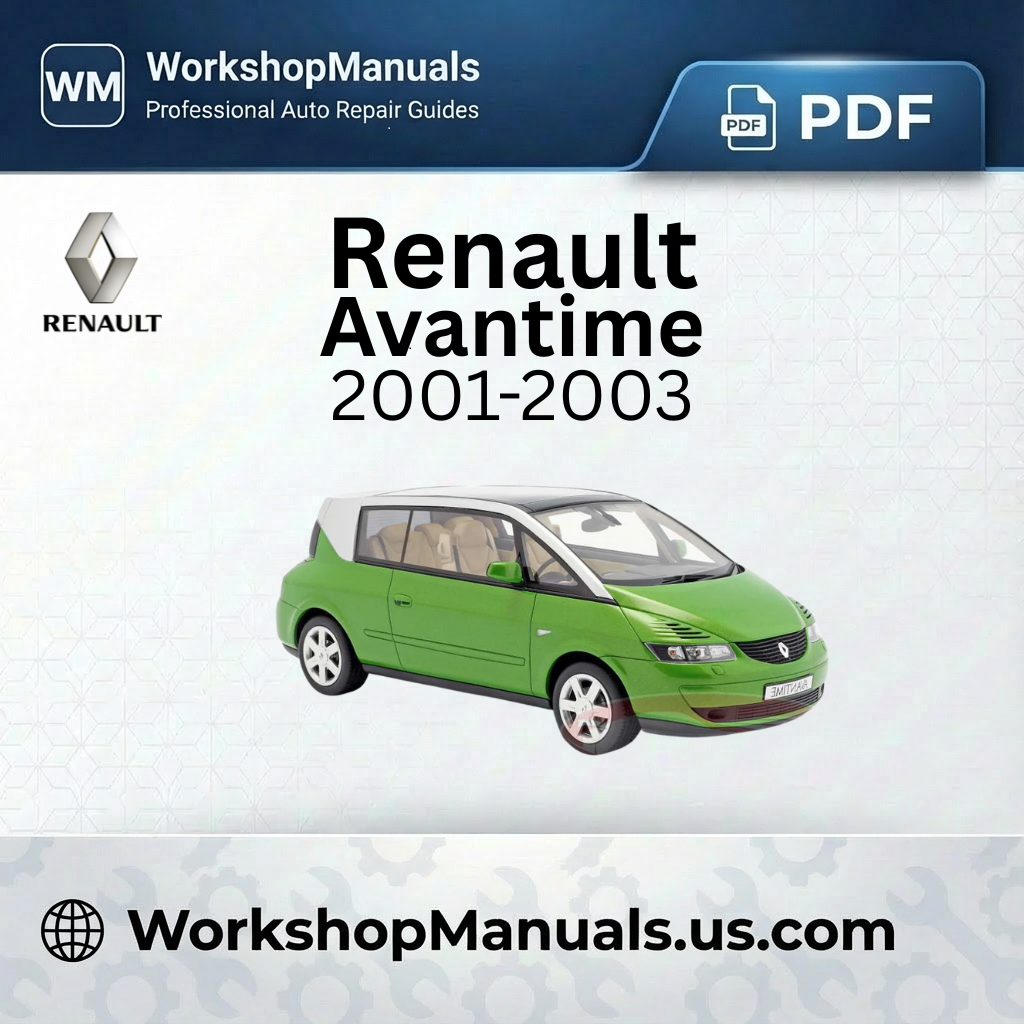 Renault Avantime Workshop Manual 2001-2003