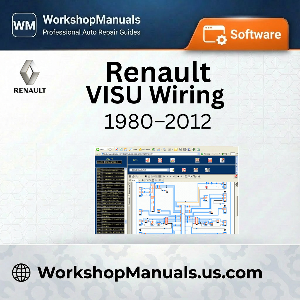 Renault VISU Wiring Diagrams Software (1980-2012)