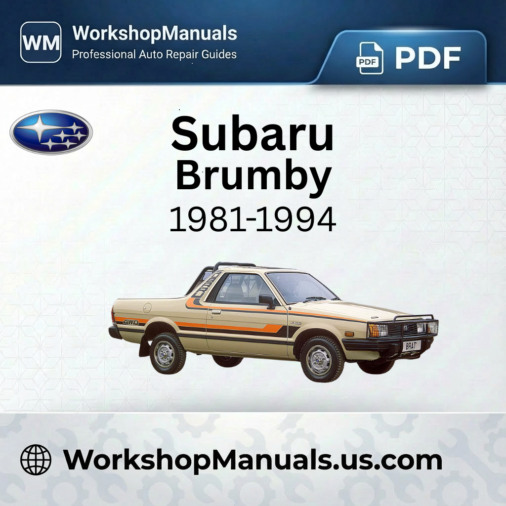 Subaru Brumby Engine Workshop Manual (1981-1994)