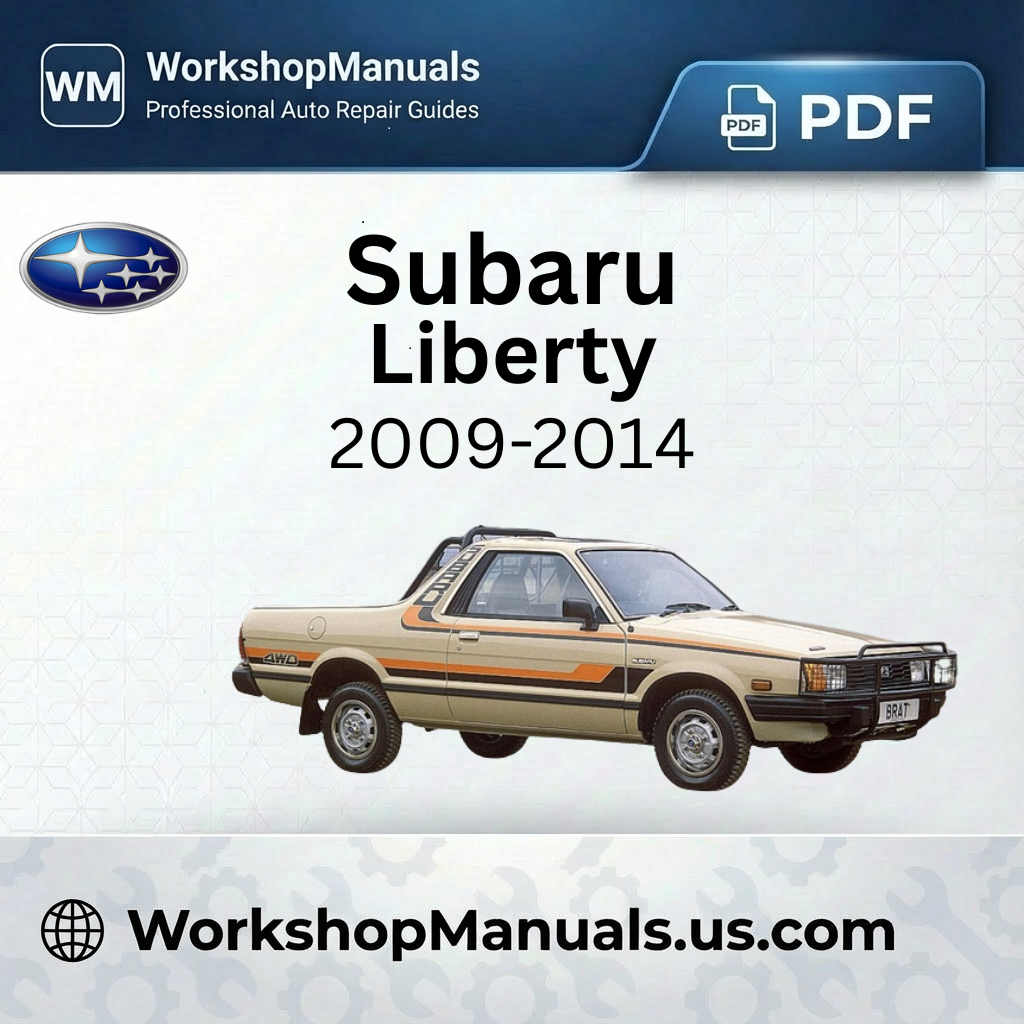 Subaru MV Pickup Engine Workshop Manual 1981-1994