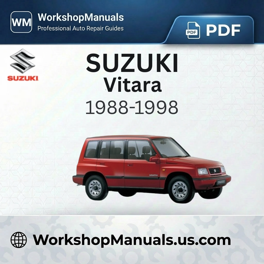 Suzuki Vitara 1988-1998 Workshop Service Repair Manual PDF Download