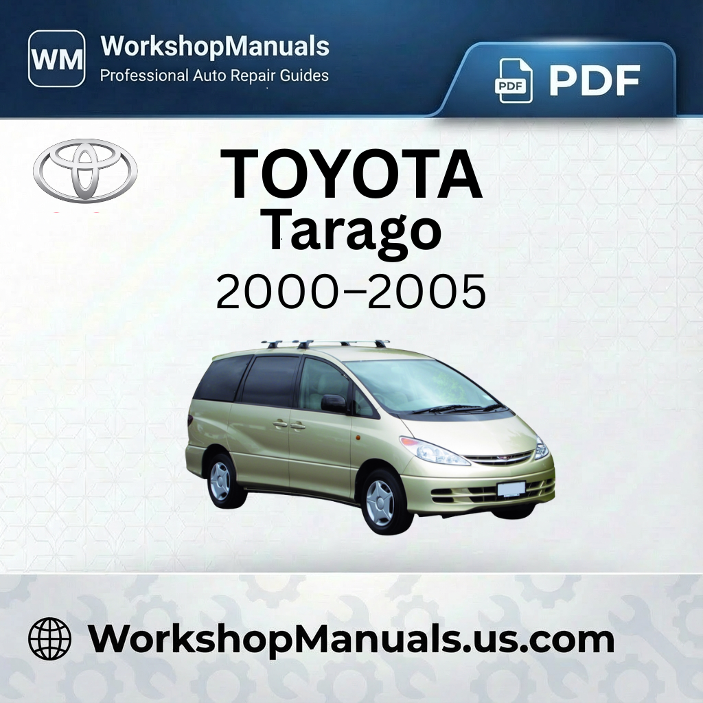 Toyota Tarago Engine Workshop Manual 2000-2005