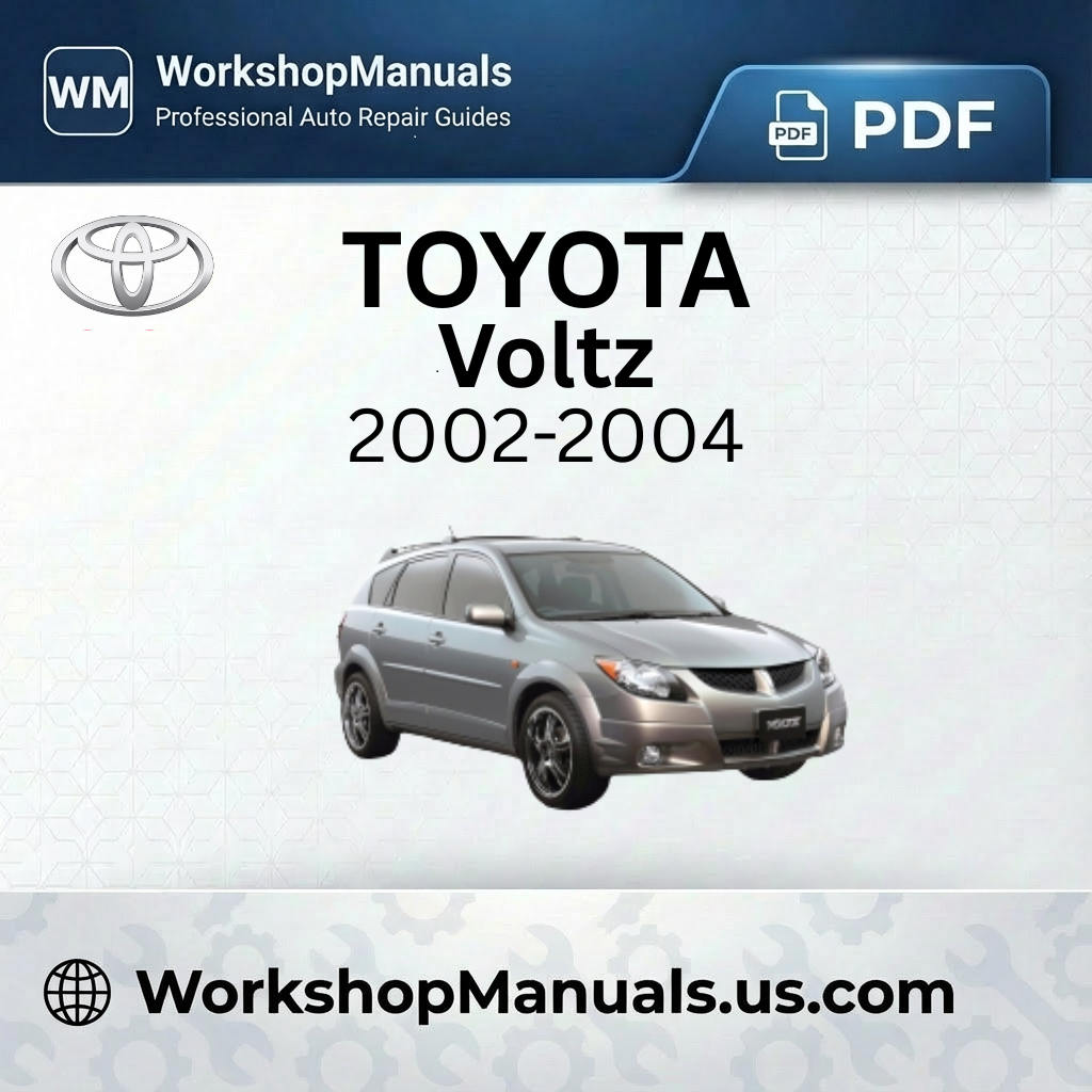 Toyota Voltz Workshop Manual 2002-2004
