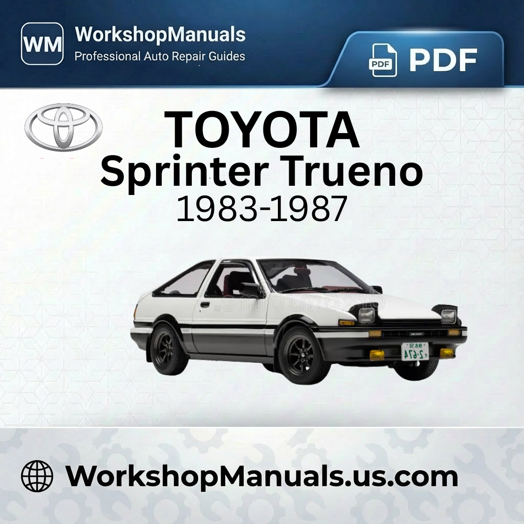 Toyota Sprinter Trueno AE86 Workshop Manual 1983-1987