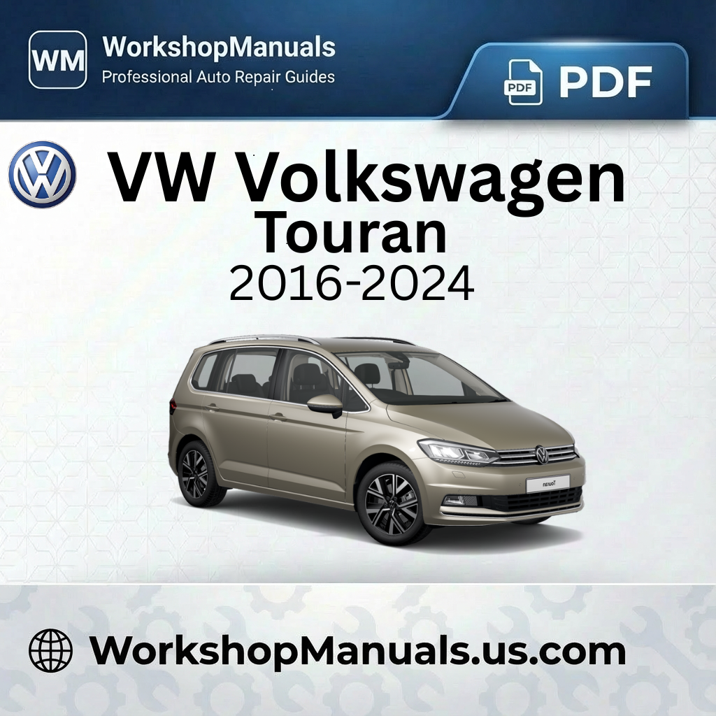 VW Volkswagen Touran Workshop Manual 2016-2024 PDF
