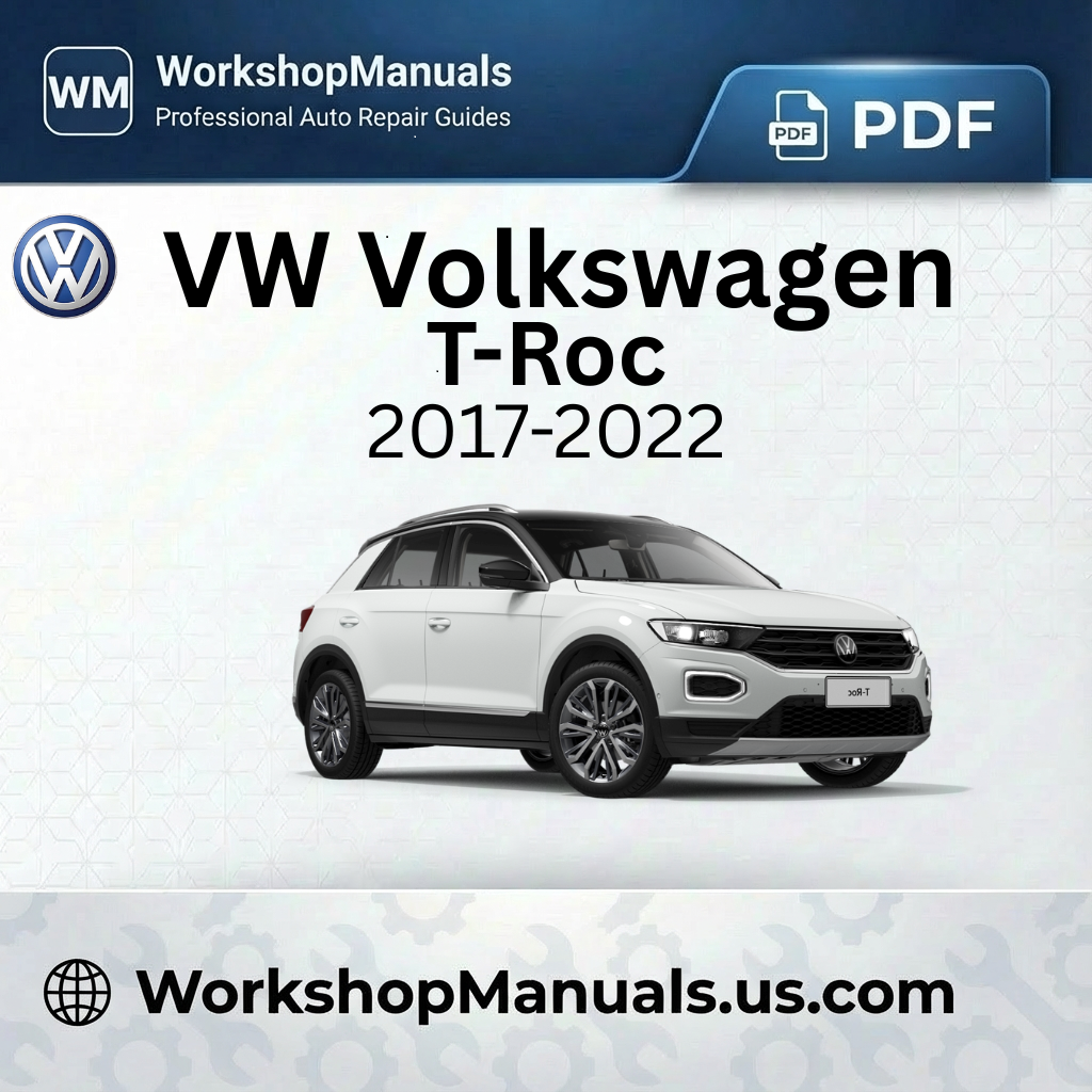VW Volkswagen T-Roc Workshop Service Repair Manual 2017-2022