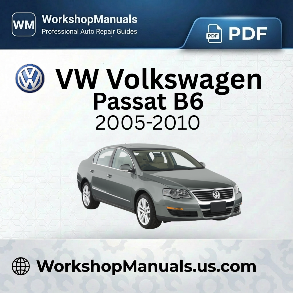 VW Volkswagen Passat B6 Workshop Manual Software 2005-2010