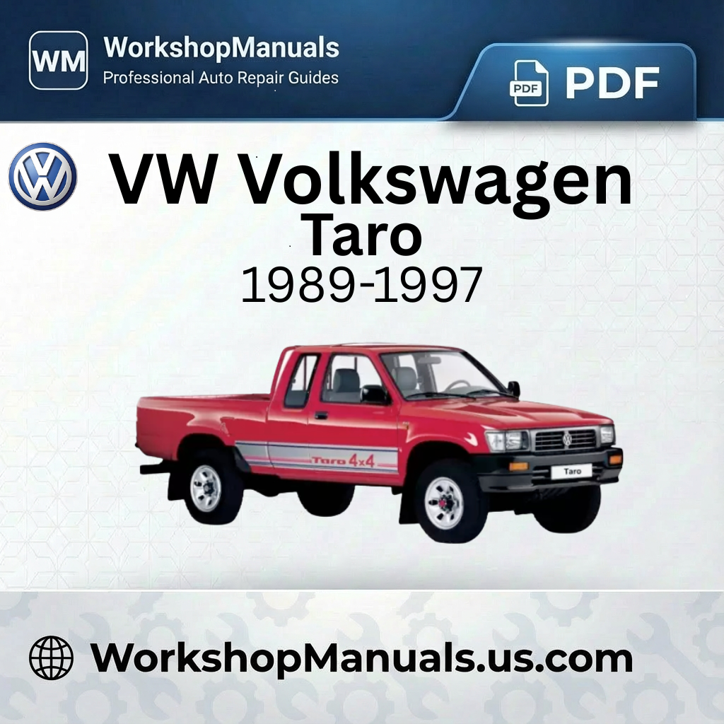 VW Volkswagen Taro Workshop Manual 1989-1997