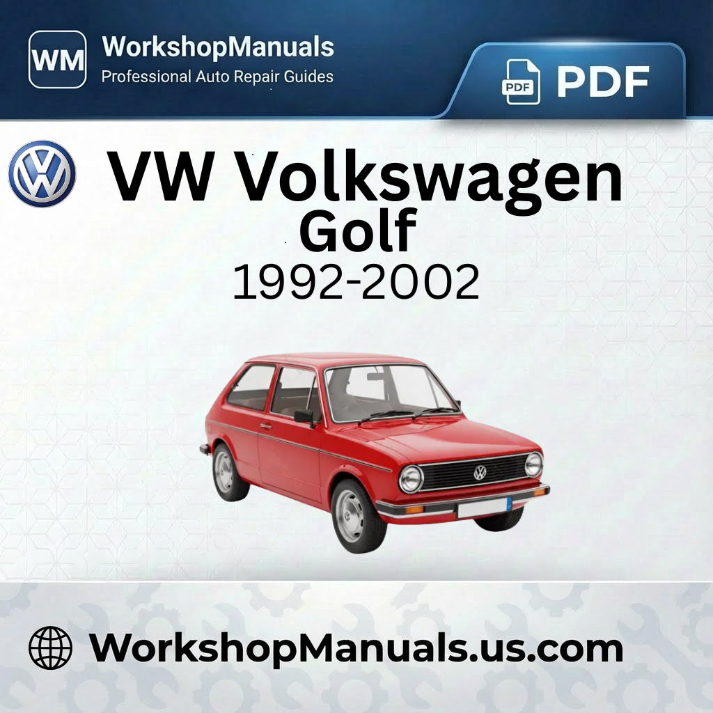 VW Volkswagen Golf Workshop Service Repair Manual 1992-2002