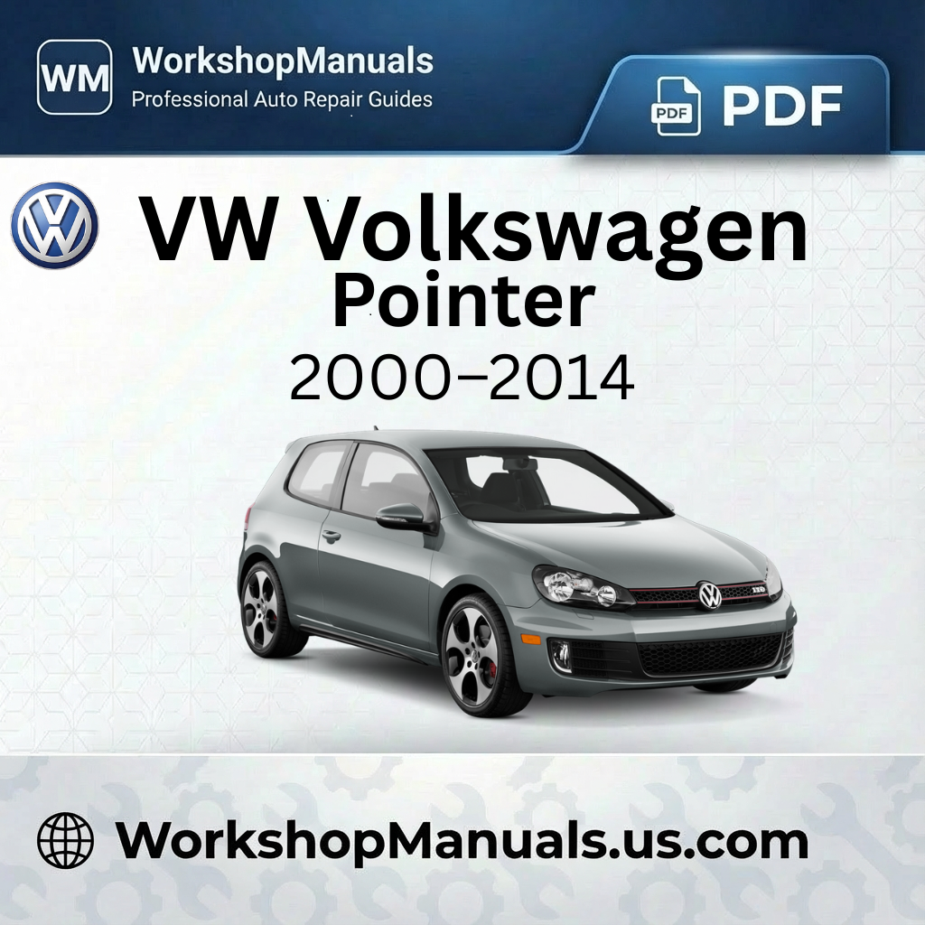 VW Volkswagen Pointer Workshop Manual 2000-2014