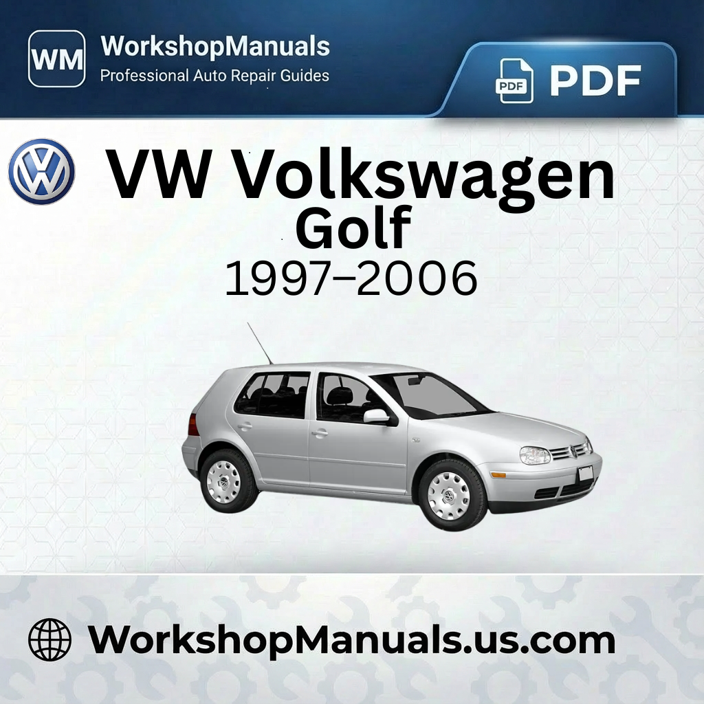 VW Volkswagen Golf Workshop Manual 1997-2006 (MK4 / 1J)