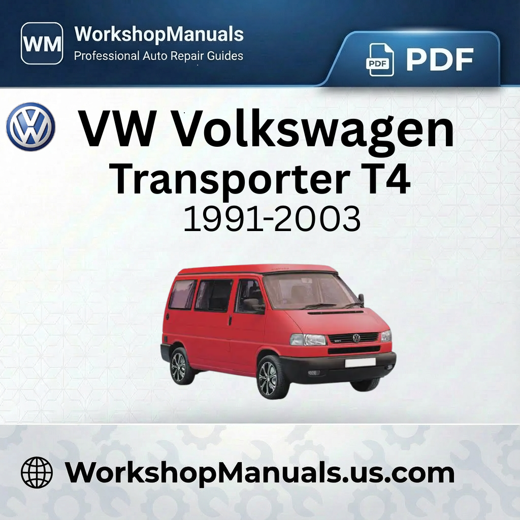 VW Volkswagen Transporter T4 (1991-2003) Workshop Manual