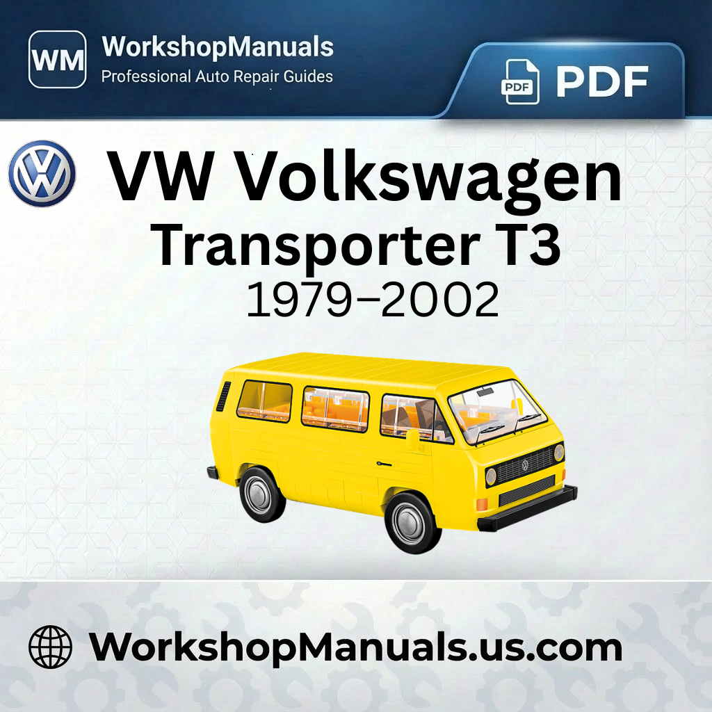 VW Volkswagen Transporter T3 (1979-2002) Workshop Manual
