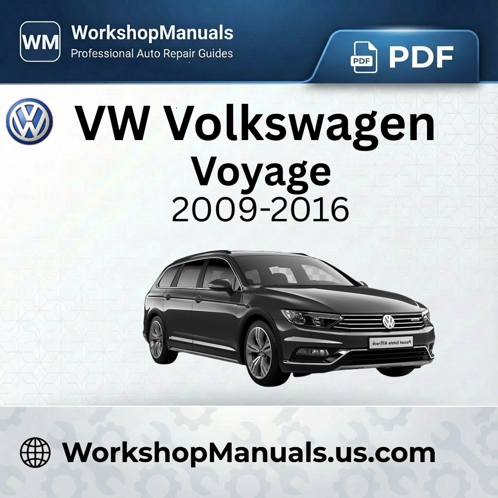VW Volkswagen Voyage 2009-2016 Workshop Manual