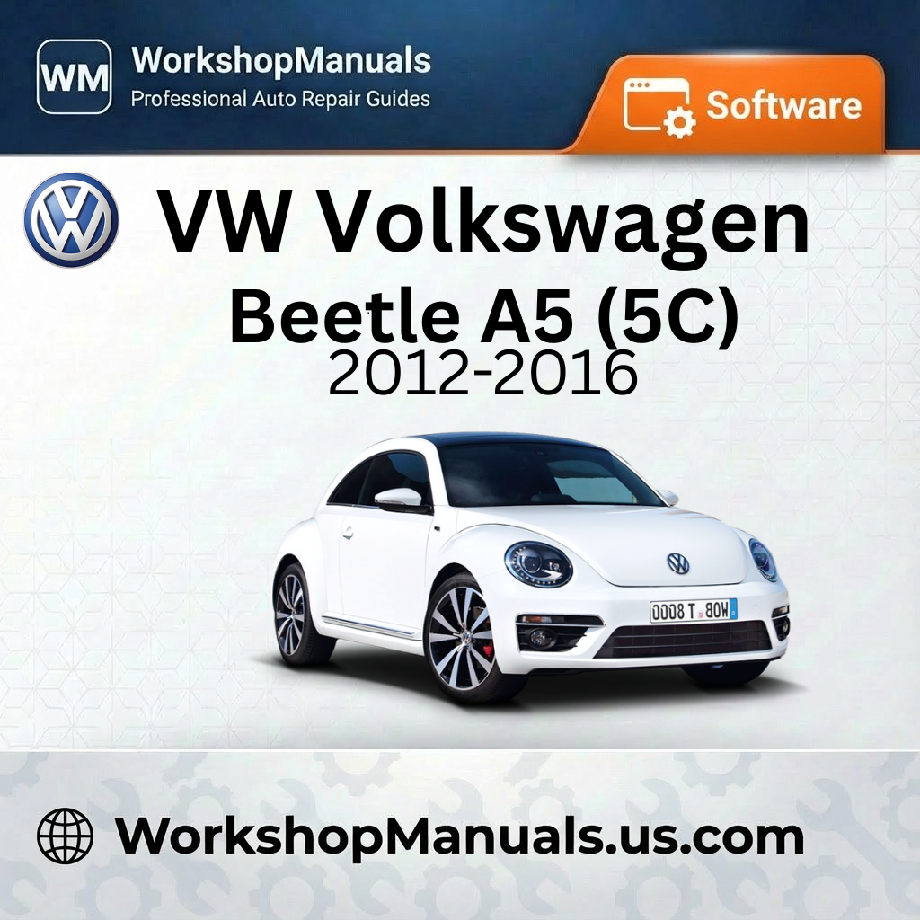 VW Volkswagen Beetle A5 (5C) Workshop Manual 2012-2016