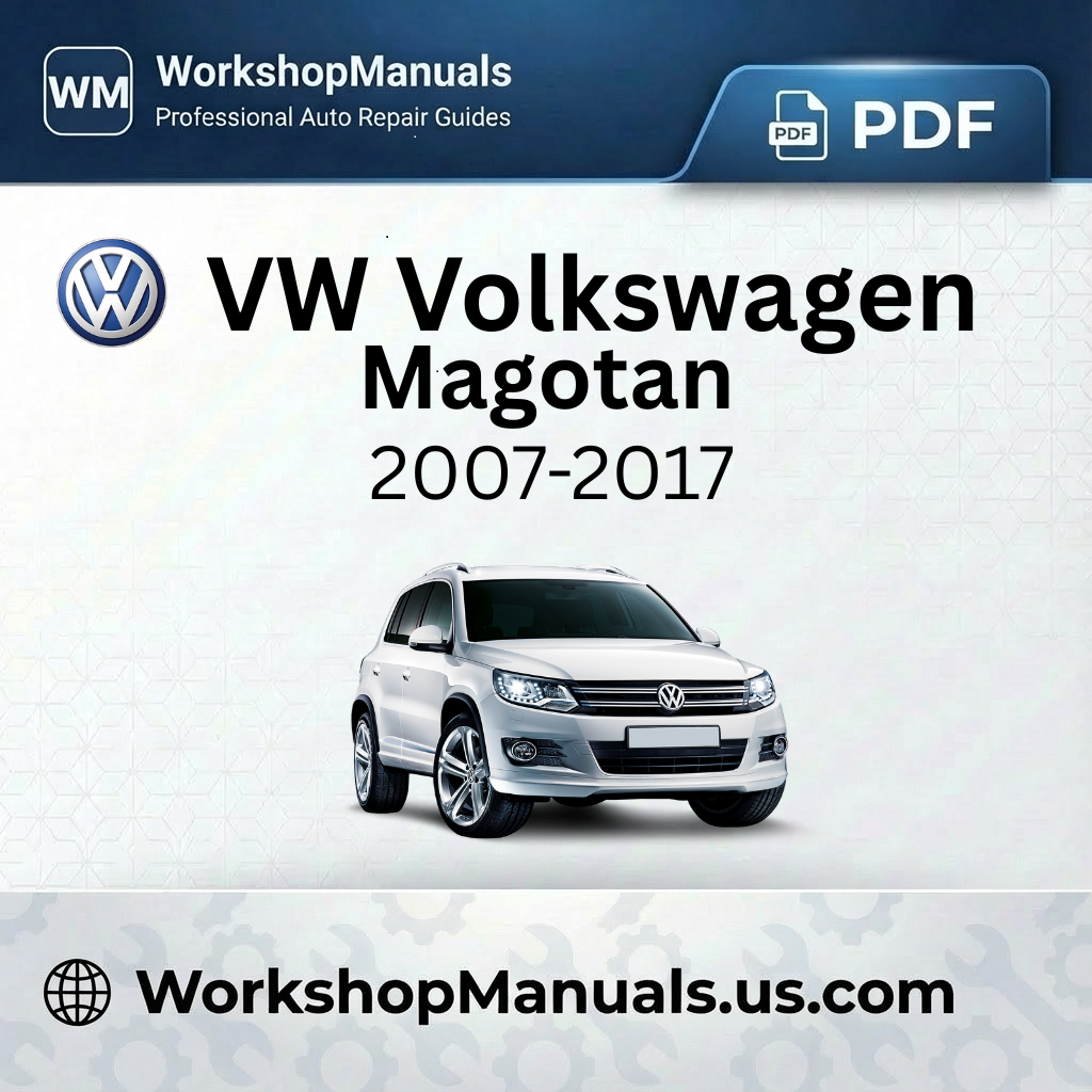 VW Volkswagen Magotan Workshop Service Manual 2007-2017