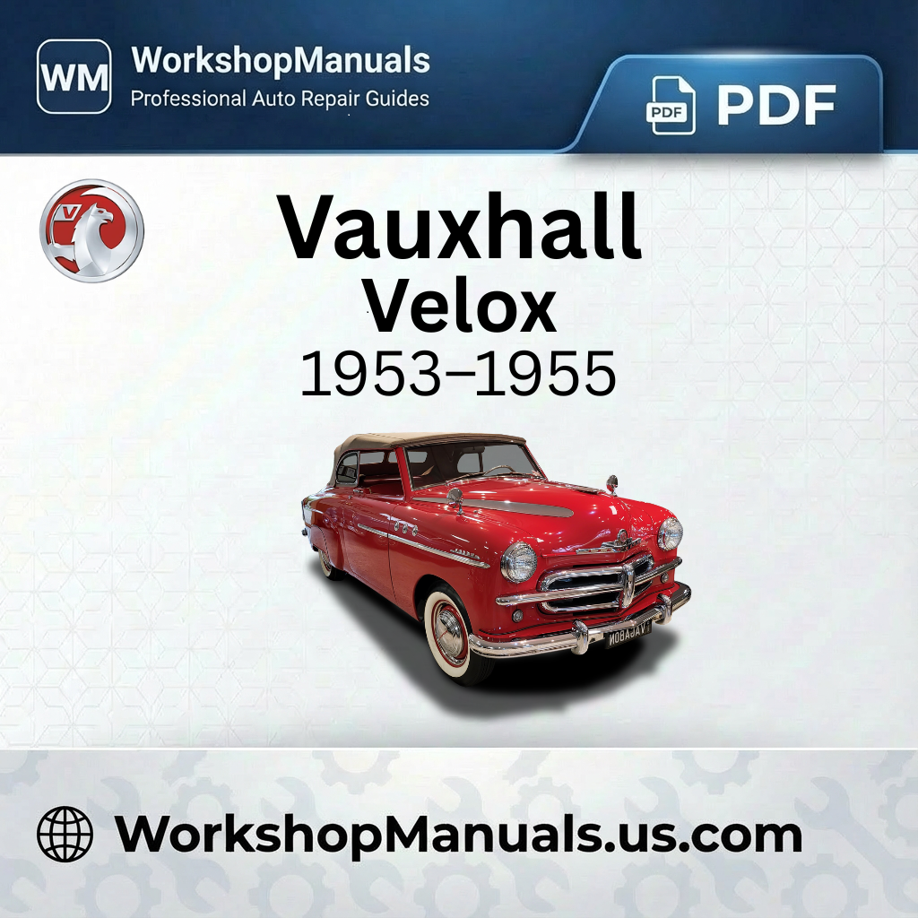 Vauxhall Velox Workshop Manual (1953-1955)