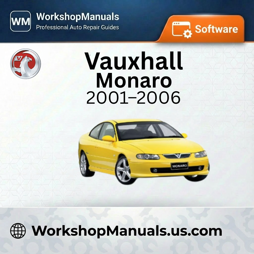 Vauxhall Monaro Workshop Manual 2001-2006 (TIS 2000 Dealer Software)