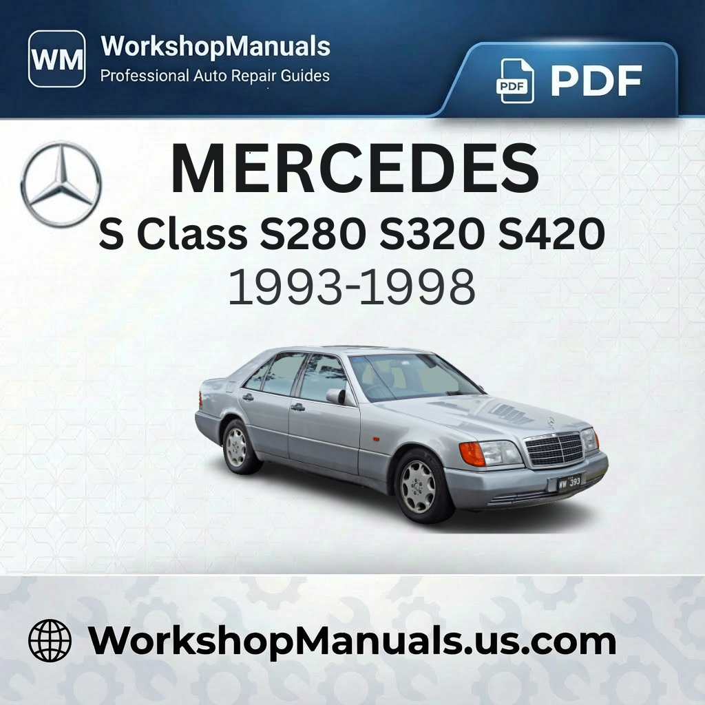 Mercedes S Class S280 S320 S420 (1993-1998) Workshop Manual PDF