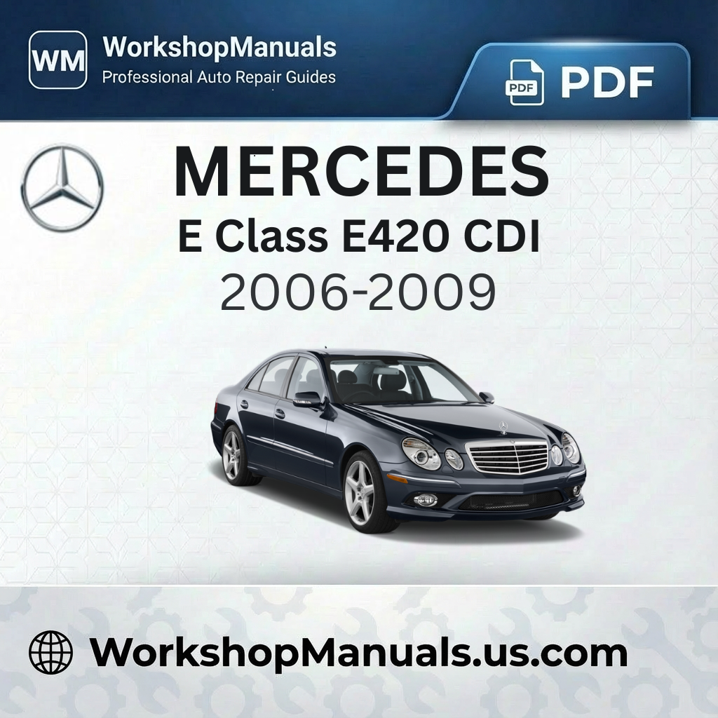 Mercedes E Class E420 CDI Workshop Service Repair Manual (2006-2009)