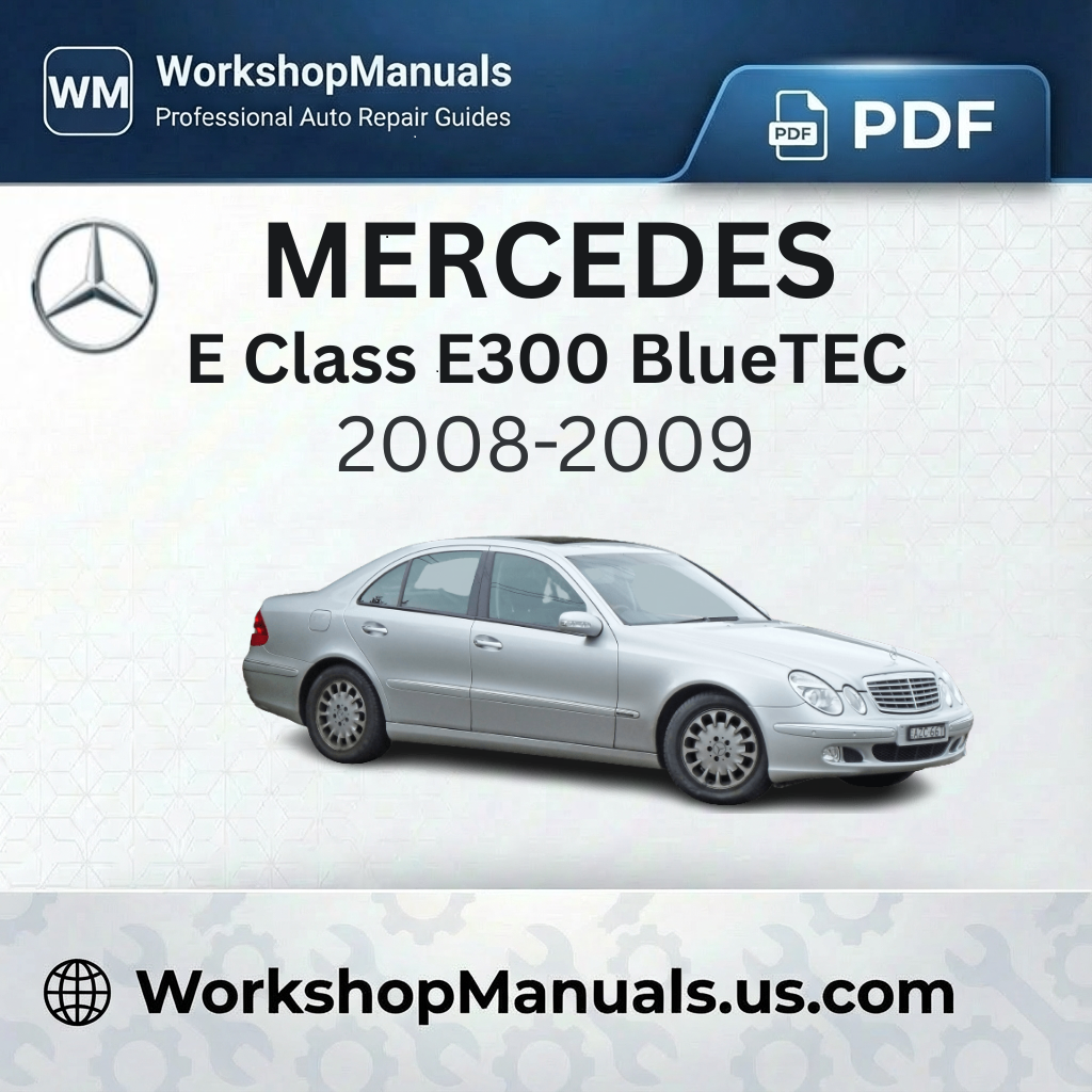 Mercedes E Class E300 BlueTEC Workshop Manual (2008-2009)