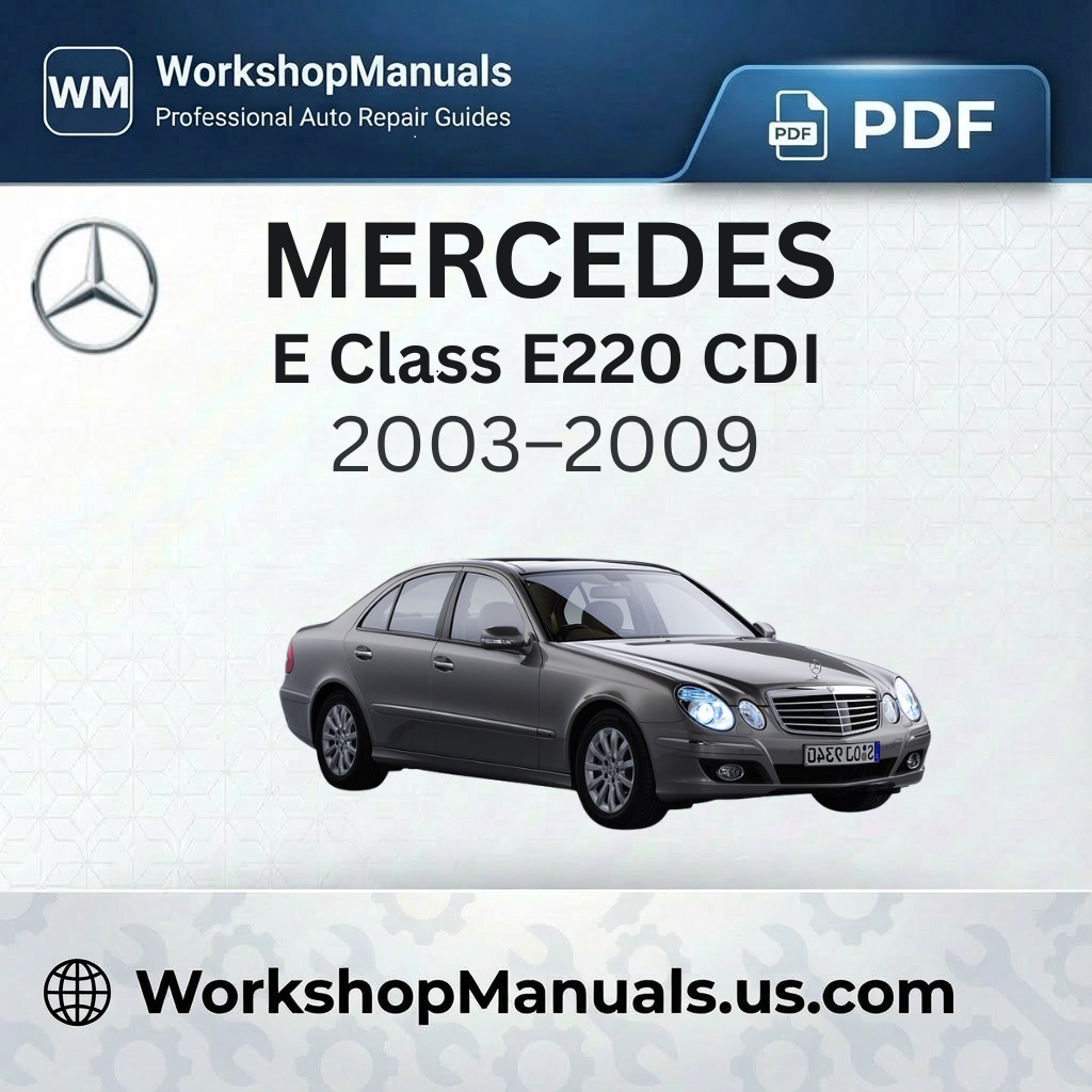 Mercedes E Class E220 CDI Workshop Service Repair Manual (2003-2009)