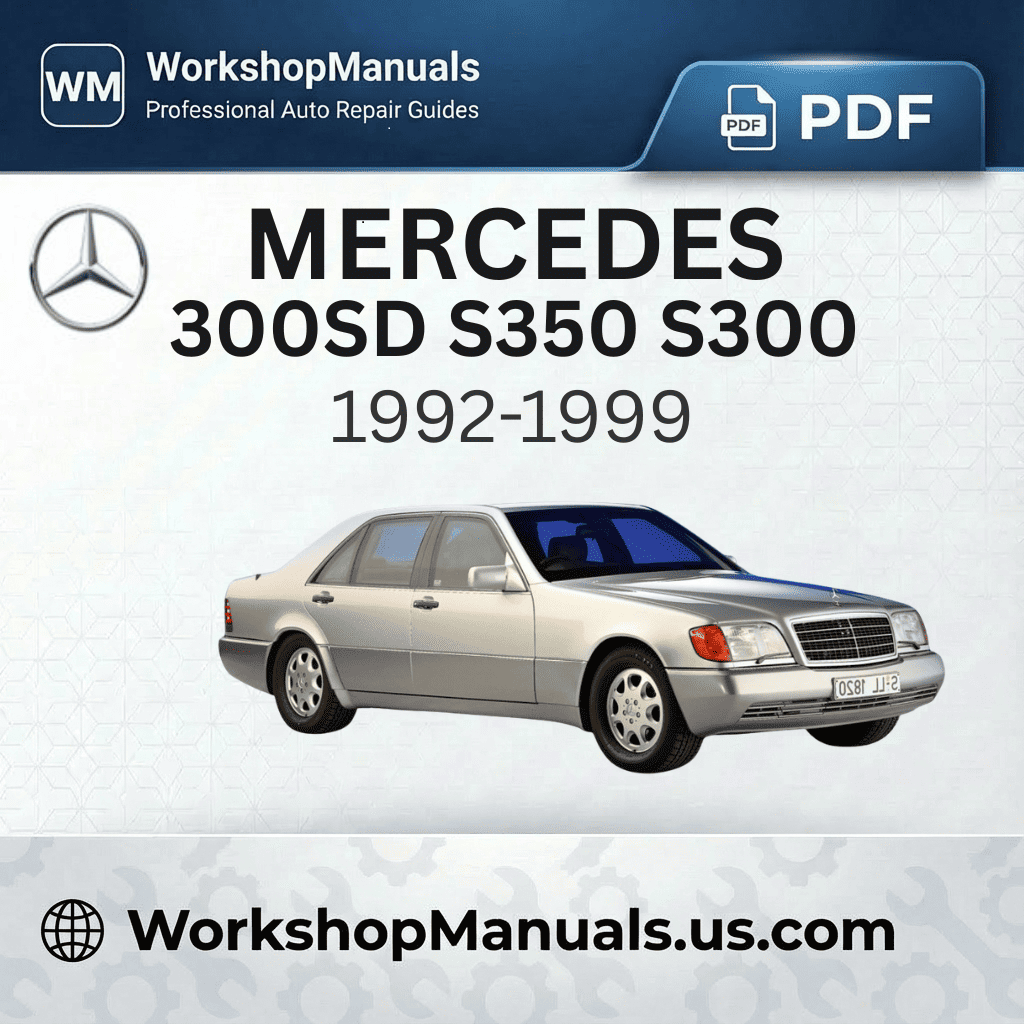 Mercedes S-Class 300SD S350 S300 1992-1999 Workshop Repair Manual