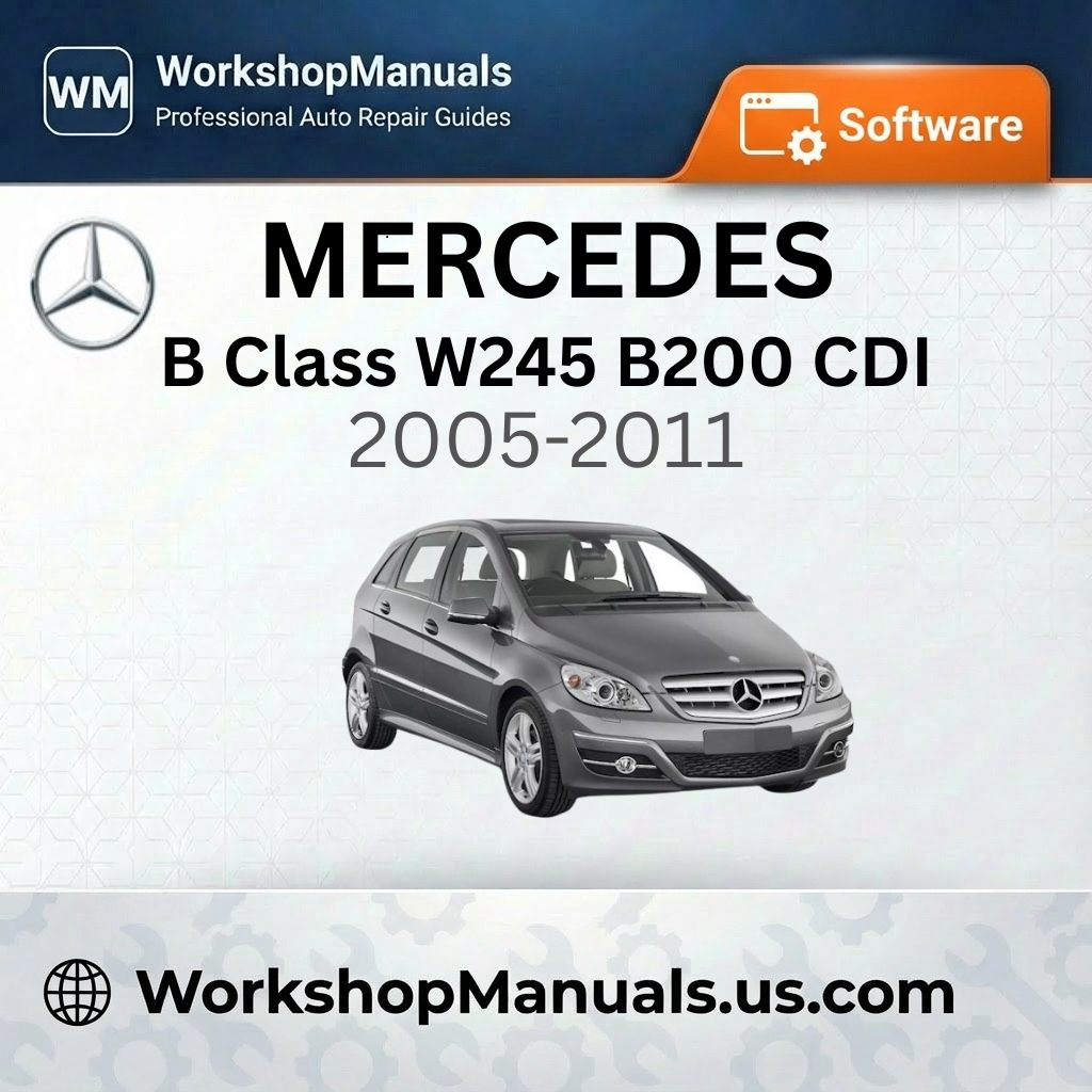 Mercedes B Class W245 B200 CDI 2005-2011 Workshop Manual Software
